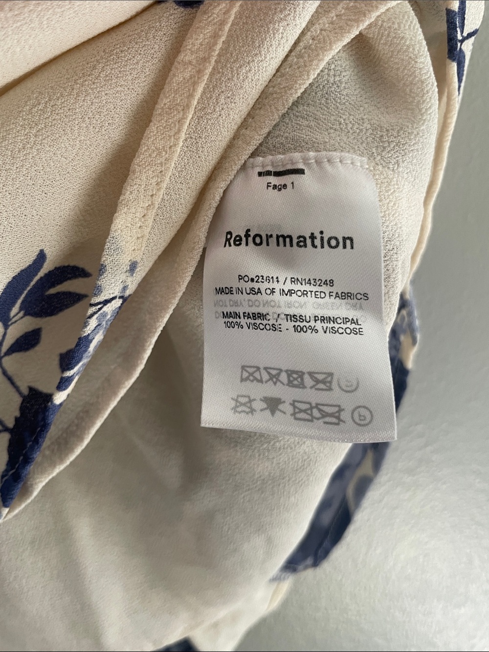 Reformation Mini Dress Viscose Floral Tie Strap Size 2 Summer Bodice - Picture 9 of 11